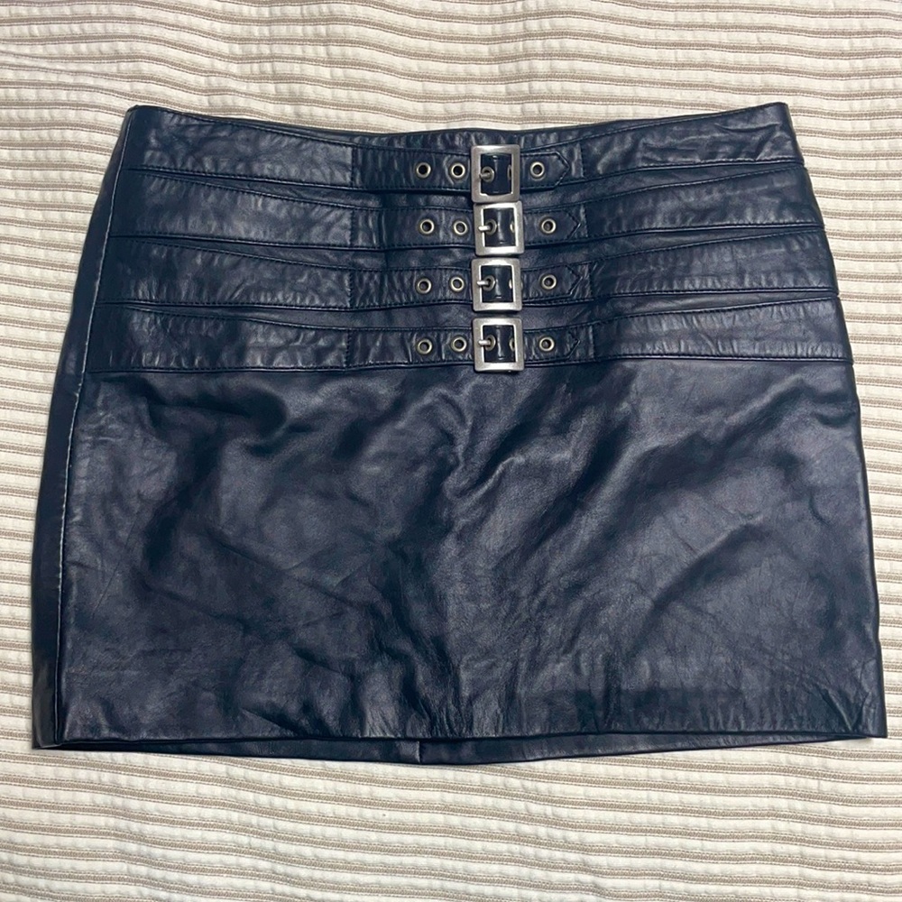 NOT FOR SALE Leather mini skirt